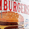 Enjoy Hamburgers Blechschild Dekoration