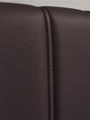 Diner-Polsterbank Classic | Kunstleder matt in Toffee Brown | Vertikal gestreift | Modell: BERLIN