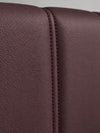 Diner-Polsterbank Classic | Kunstleder matt in Bordeaux Red | Vertikal gestreift | Modell: BERLIN