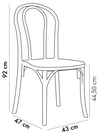 SOZO Designstuhl: Eleganter Stapel-Stuhl