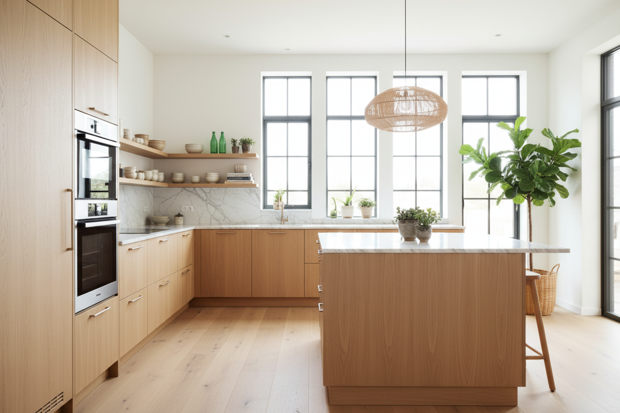 Ultramoderne Luxusküche - Exklusive Designer-Küche nach Maß mit dunklen Fronten von Möbelland24
